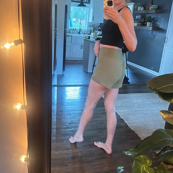 Lululemon green shorts - Picture 2 of 3